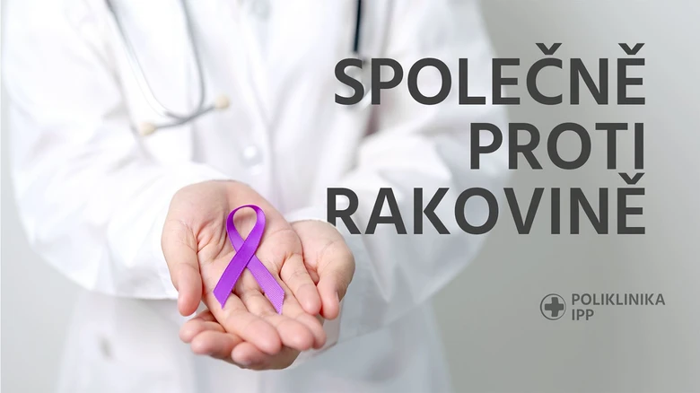 Doctor holding purple ribbon