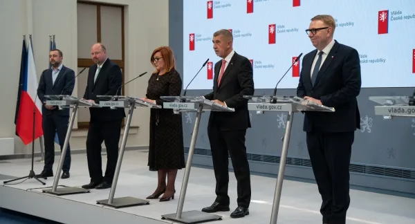 Oficiální tisková konference vlády České republiky.
