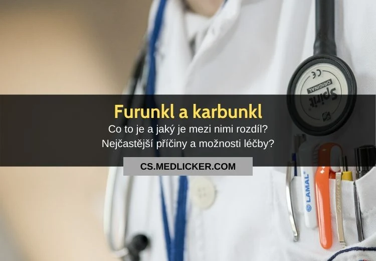 Lékař s fonendoskopem a chirurgickými nástroji v kapsu.